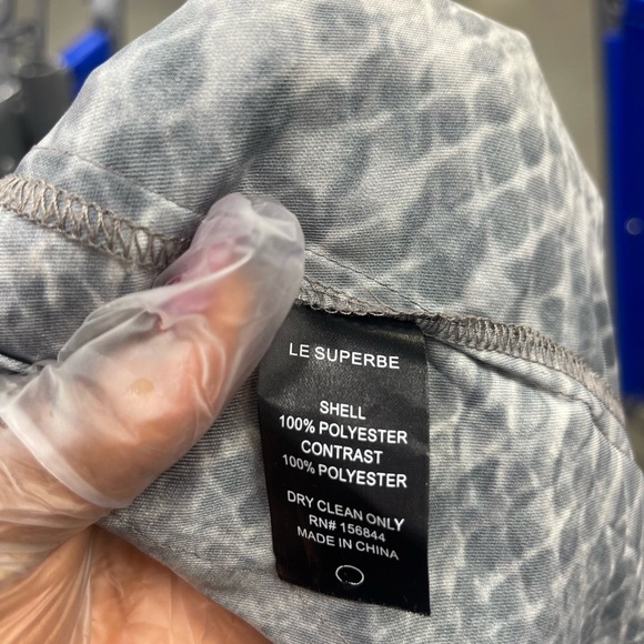 Le Superbe Snake Skin LE Jumpsuit Size 12 Color Cream/Gray/Brown - Picture 8 of 11